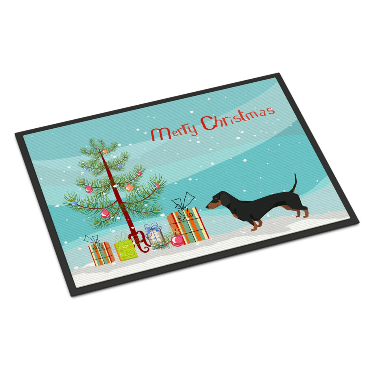 Dachshund christmas doormat deals